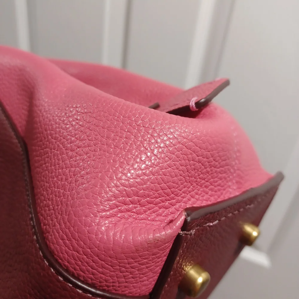 Coach Dalton 31 Shoulder Bag Pink Burgundy And Cream - Picture 8 of 11